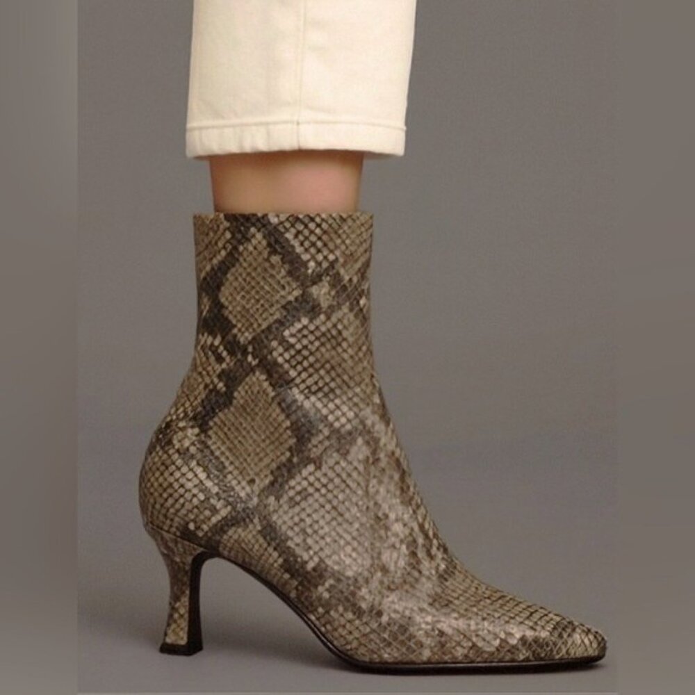 NIB Anne Klein Pablo Bootie Snake Print, 7.5 NWT - image 2